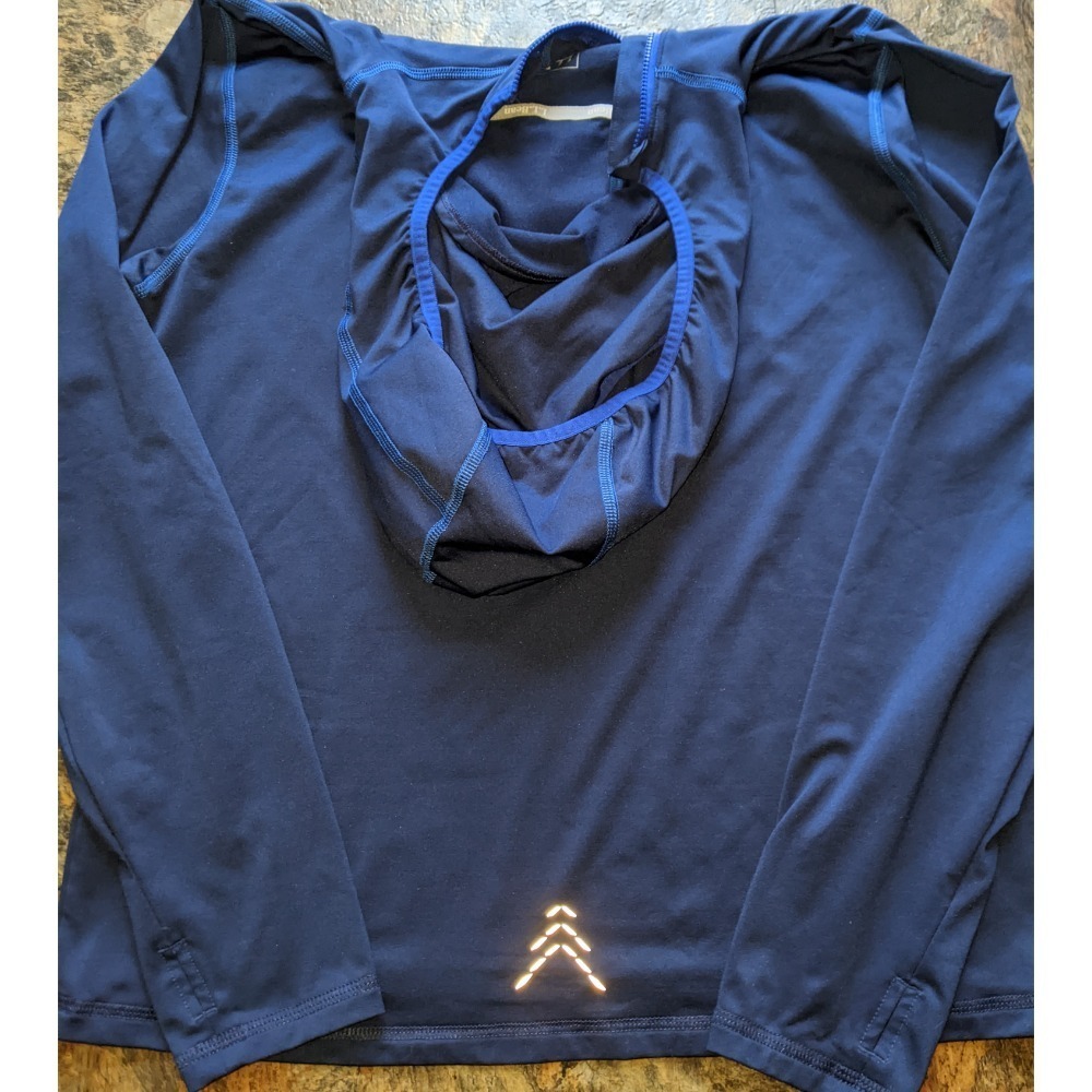 LL BEAN 1/4 Zip Hoodie Kids Boy's Pullover Athletic Size XL (18) Blue - Picture 2 of 4